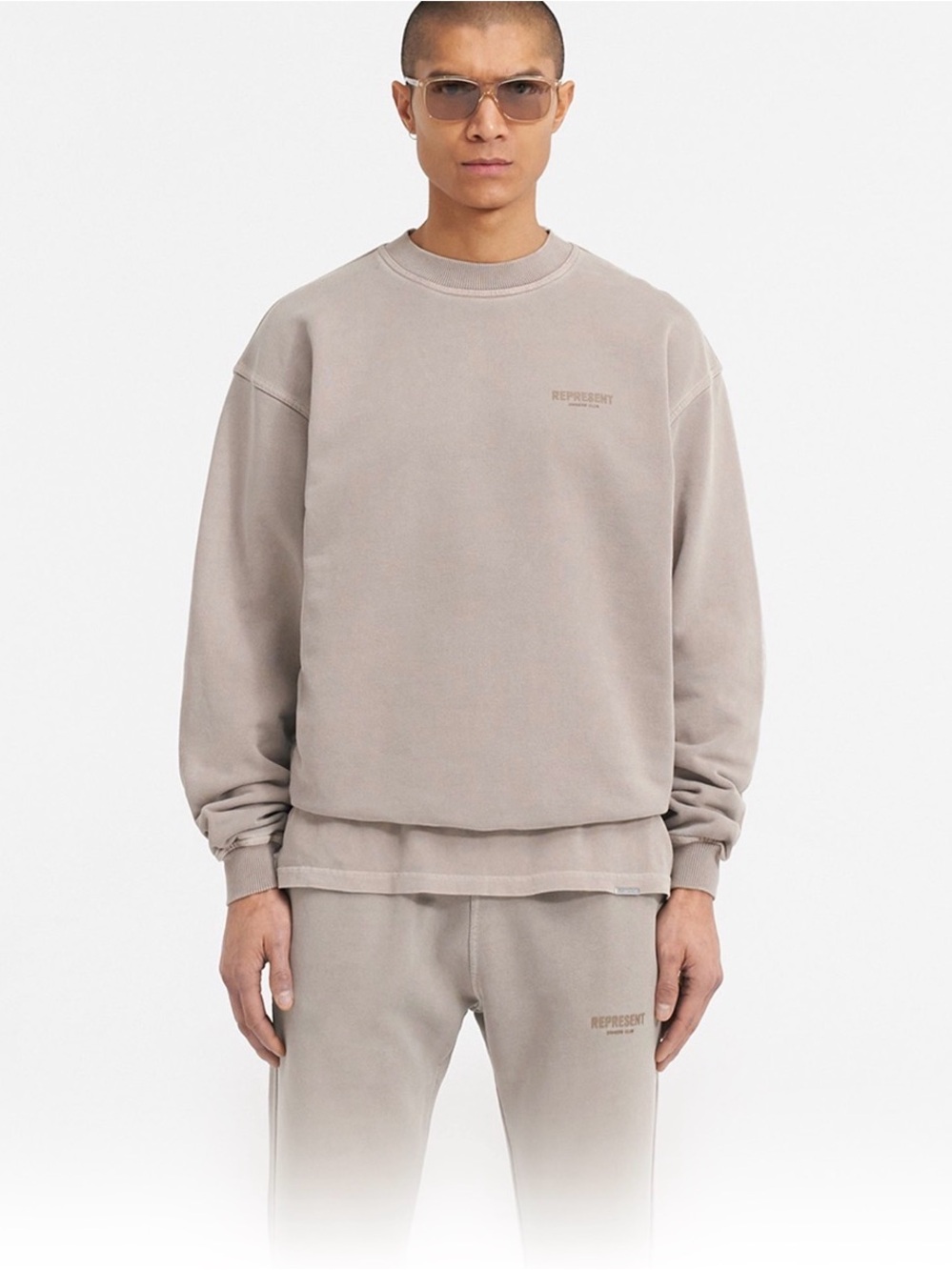 Represent Owners’ Club Sweater – Mushroom | XS | NWT